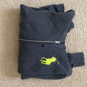 Grey zip up fleece jacket
